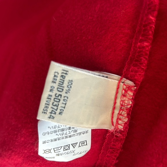 L.L. Bean women’s Red Button-Up flannel shirt - Picture 4 of 4